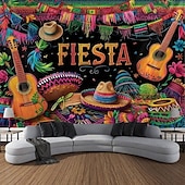 olcso Ünnepi faliszőnyegek-Cinco de Mayo Mexikói Fali Tapeszti Falikép Nagy Tapeszt Múzeum Dekoráció Fénykép Háttér Pléd Függöny Otthon Hálószoba Nappali Dekoráció