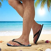 billiga Semester Sandaler-flip flops med tryckta havssköldpaddor för män – strandinspirerad och bekväm stil för strandutflykter, surfing och tropiska semestrar