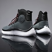 Χαμηλού Κόστους Ανδρικά Sneakers-ανδρικά κόκκινα και λευκά ψηλά αθλητικά παπούτσια μπάσκετ με απορρόφηση κραδασμών – κορυφαία άνεση και ανθεκτικότητα για αθλητικές επιδόσεις