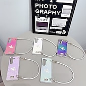 Χαμηλού Κόστους Samsung Θήκη-τηλέφωνο tok Για Samsung Galaxy Z Διπλώστε 6 Z Fold 5 Z Fold 4 Z Fold 3 Πίσω Κάλυμμα με λουράκι καρπού Ανθεκτική σε πτώσεις Ρετρό TPU PC