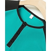  Men's Golf Shirt Golf Polos Shirts Work Casual Henley Short Sleeve Basic Modern Color Block Patchwork Buttons Summer Regular Fit Dark Red Orange Green Military Green Grey Golf Shirt