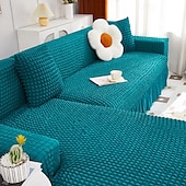cheap Sofa Cover-Stretch Couch Cushion Cover, 1 2 3 Seater Cushion Covers for L Shaped Sofa Chaise Longue, Sectional Sofa Slipcover Furniture Protector with Elastic Bottom