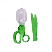economico Giocattoli per l&#039;Esplorazione della Natura-capsula per insetti per bambini, clip trasparente, forbici, clip per catturare insetti, pinzette di plastica, pinzette a punta, accessori