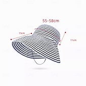 billige Hatter-solhatt for kvinner bred brem sommer upf50 uv-beskyttelsesstripe lett fottur utendørs caps