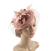 baratos Fascinators-Headdress Feathers Fedora Hat Wedding Evening Party Tea Party Horse Race Cocktail Vintage Cute With Feather Headpiece Headwear