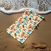 cheap Beach Towel Sets-Printed Beach Towel, Lightweight Quick-Dry Sand-Free Beach Blanket, Ideal for Travel, Pool, and Outdoor Use