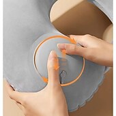 お買い得  寝具アクセサリー-U字型インフレータブル枕、ナイロン製、ポリエステルゼルファイバー充填、スナップクロージャー、手洗い可能、マルチポジションでの快適なオールシーズン用、宇宙テーマのオフィス＆アウトドアテント枕