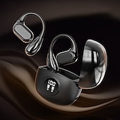 levne TWS Pravá bezdrátová sluchátka-Q17 True Wireless sluchátka Bluetooth 5.3 sluchátka s háčkem na uši TWS sluchátka LED displej dlouhá výdrž baterie pro cestování a cyklistiku