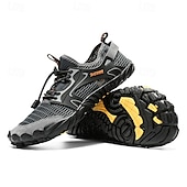 voordelige Herensneakers-Voor heren Sneakers Rivierschoenen Canyoning Casual Dagelijks PU Leder Netstof Ademend Comfortabel Anti-slip Veters Zwart Bruin Groen Zomer Lente