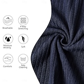 cheap Men&#039;s Classic Polo-Men&#039;s Rib Knit Top Golf Polos Shirts Work Casual Lapel Ribbed Polo Collar Short Sleeve Basic Modern Color Block Buttons Knitted Summer Spring &amp; Summer Slim Fit White Yellow Navy Blue Light Blue Rib