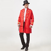 ieftine Topuri-Punk și gotic Steampunk Stilul militar Geacă Îmbrăcăminte Exterior Brodat Costume de fancy Bărbați Regal Halloween Carnaval Performanță LARP Ren Faire Adulți