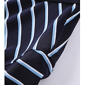 voordelige Heren Elite Polo-heren zijden mix zakelijk casual revers korte mouw kantoor oud geld stijl horizontale strepen knopen zomer geel roze blauw