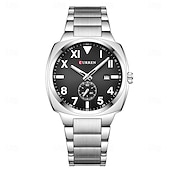 economico Orologi al quarzo-Orologio al quarzo CURREN da uomo grande quadrante di lusso orologio da polso business calendario luminoso impermeabile in acciaio inossidabile