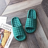 billiga Hemmetofflor-Tofflor för kvinnor inomhus badrum bad halkfria mjuka botten mode hem par sandaler och tofflor män sommar