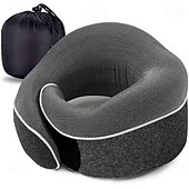 cheap Bedding Accessories-Travel Neck Pillow Chin Support Pillow Adjustable 100% Pure Memory Foam, New Ergonomic Design Soft Best Full Neck Surround Pillow Sleep for Home, Airplanes &amp; Car