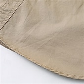 economico Camicie da lavoro da uomo-Per uomo Camicia Camicia Estiva Camicia casual Camicia con Bottoni Camicia cargo Blu Kaki Verde militare Beige Grigio Manica Corta Semplice Colletto a Camicia Vacanza Camicia hawaiana Tasca