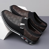 billige Uformelt-svarte slip-on joggesko for menn med teksturert design – komfortable sko for fritids- og hverdagsbruk