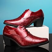 preiswerte Formell-Herren-Oxford-Schnürschuhe aus weißem Lacklederimitat – elegante Schuhe mit Blockabsatz und Krokodilprägung im Vintage-Stil für Hochzeiten, Partys und formelle Anlässe