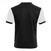 preiswerte Klassisches Poloshirt für Herren-Mehrfachpackungen 2St Herren Stehkragen Kurze Ärmel Weiß + Orange Polo mit Knopfleiste Golfshirt Golf Poloshirts Knöpfe Gestreift Urlaub Alltagskleidung Polyester Sommer