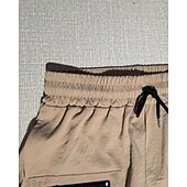 economico All&amp;#39;aperto-Per uomo Pantaloncini cargo Shorts Pantaloncini Estivi Coulisse Elastico in vita Multi-tasche Semplice Comodità Indossabile Lunghezza al ginocchio All&#039;aperto Sport Quotidiano Moda Casual Nero Marrone