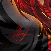  Dragonblade BLOODBLADE HIGH REZ by Ruth Thompson Men's 3D Dragon T Shirt Short Sleeve T shirt 3D Print Crew Neck Shirt Exaggerated Designer Party Street Casual Red Summer Spring All Seasons Clothing