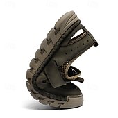 זול סנדלים חיצוניים-סנדלי גברים - עיצוב רשת נושם, סגנון נינוח לנסיעות יומיות והרפתקאות חוצות קלות