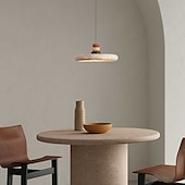 economico Luci a sospensione-Lampadari a sospensione a LED bianco caldo/bianco, 1 luce, stile giapponese wabi sabi, per hall di hotel, illuminazione creativa, lampada da soffitto per balcone, sala ristorante, 100-265 V.