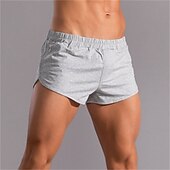 economico Scalda-muscoli-Per uomo Shorts Pantaloncini Estivi Pantaloncini casual Tasca Elastico in vita Semplice Comodità Traspirante Corto Casual Quotidiano Classico Casual Nero Grigio chiaro