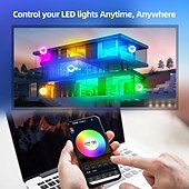 halpa LED-valonauhat-2,5 m 5m 7,5 m Joustavat LED-valonauhat Valosetit 728 LEDit COB 12mm 1Aseta kiinnitysteline 1set RGB LED-nauhat Loma Itsekiinnittyvä 110-240 V 24 V