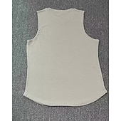 cheap Tank Tops-Men&#039;s Tank Top Vest Top Undershirt Sleeveless Shirt Sleeveless Crew Neck Summer Plain Fashion Designer Basic Classic Vacation Street Going out Black Light Grey Dark Gray Top Tee for Men