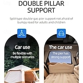 abordables Actividad al Aire Libre-Cama inflable multiambiente para acampar, cojín inflable para exteriores, cama inflable para coche, habitación, colchón para caravana, SUV, cama inflable de respaldo, cómoda y fácil de limpiar.