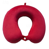 cheap Bedding Accessories-Neck Pillow for Traveling, Upgraded Travel Neck Pillow for Airplane 100% Pure Memory Foam Travel Pillow for Flight Headrest Sleep, Portable Plane Accessories