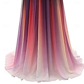 cheap Prom Dresses-A-Line Quinceanera Dresses Elegant Dress Performance Christmas Floor Length Sleeveless One Shoulder Chiffon Backless with Pleats Beading 2025