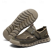 זול סנדלים חיצוניים-סנדלי גברים - עיצוב רשת נושם, סגנון נינוח לנסיעות יומיות והרפתקאות חוצות קלות