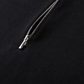 cheap Men&#039;s Elite Polo-Men&#039;s Silk Linen Cotton Business Casual Half Zip Short Sleeve Basic Formal Solid Color Zipper Summer Black Dark Navy Sky Blue Dark Green Gray