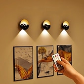 baratos Luzes decorativas-Luz de parede com sensor de movimento LED, luz noturna recarregável para quarto, corredor, escada, armário, decoração, presente de Natal