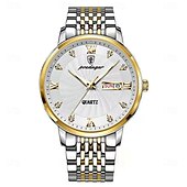 cheap Quartz Watches-Luxury Brand Man Watch Waterproof Luminous Date Week Men&#039;s Quartz Wristwatch Stainless Steel Fashion Sports Men Watches