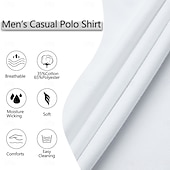 preiswerte Klassisches Poloshirt für Herren-Herren Poloshirts Golfshirt Lässig Sport Klassisch Kurzarm Mode Cool Farbblock Patchwork Knöpfe Sommer Frühling &amp; Herbst Normale Passform Weiß Grün Poloshirts