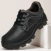 economico Sneakers da uomo-scarpe da ginnastica da uomo con lacci color cuoio e suola in gomma antiscivolo, comode e traspiranti per avventure all&#039;aria aperta e abbigliamento casual da giorno