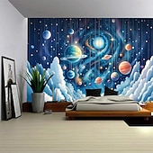 cheap Planet Tapestry-Planet Universe Hanging Tapestry Wall Art Large Tapestry Mural Decor Photograph Backdrop Blanket Curtain Home Bedroom Living Room Decoration