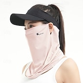 preiswerte Freizeitkleidung-Sonnenschutzschleier Damen Sommer atmungsaktive Ice Silk Gesichtsabdeckung Radfahren Sonnenschutz Anti-UV Ohrhängende Gesichts-Handtuch