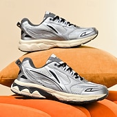 Χαμηλού Κόστους Ανδρικά Sneakers-ανδρικά αθλητικά παπούτσια τρεξίματος λευκά και πορτοκαλί με ελαφρύ πλέγμα – ευέλικτα αθλητικά παπούτσια για μπάσκετ και καθημερινή χρήση