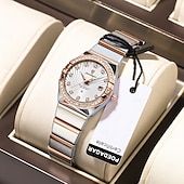 cheap Quartz Watches-Women Quartz Watch Wrist Watch Retro Vintage Wristwatch Luminous Calendar Waterproof Stainless Steel Strap Watch