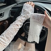 olcso Ujj &amp; Sál-csipke édes bő, nagy szépségű vezetési napernyő ujjak nőknek sokoldalú és elegáns nyári szabadtéri könnyű ujjak
