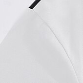 preiswerte Klassisches Poloshirt für Herren-Mehrfachpackungen 2St Herren Stehkragen Kurze Ärmel Weiß + Orange Polo mit Knopfleiste Golfshirt Golf Poloshirts Knöpfe Gestreift Urlaub Alltagskleidung Polyester Sommer