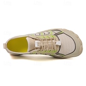 abordables Zapatillas Informales-Hombre Zapatillas de deporte zapatos descalzos Antideslizantes Barranquismo Casual Cuero PU Malla Transpirable Cómodo Antideslizante Cordones Negro / Rojo Negro Azul Real Verano Primavera
