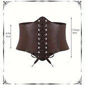 olcso Kiegészítők és még sok más-Punk és gótika Középkori Steampunk Derékszíj Viking Keresztes Lovagok Férfi Női Uniszex Kelta Kalóz Fantasy Mindszentek napja Farsang Álarcos mulatság Teljesítmény Parti LARP Felnőttek Fűző Táska Még