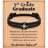 cheap Graduation Season-2 PC Cross Braided Rope Bracelet for Men Boys Christmas Valentines Graduation Easter Christian Baptism Gifts Couple