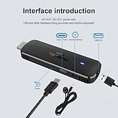 cheap TV Boxes-Mortal Android 14 TV Stick Full HD 4K 1080P WiFi 6 Google Voice NETFLIX Youtube Q8 BT5 24Fps Wireless Video Decode Media Player
