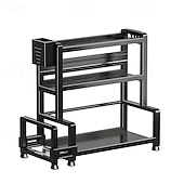 preiswerte Küchen-Aufbewahrung-Küchenregal aus Metall, multifunktionaler Gewürz- und Messeraufbewahrungs-Organizer, Schneidebrett, Utensilien-Organizer, robust &amp;einfach zu montieren, ideal für Gewürze, Würzmittel, Utensilienständer